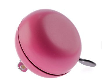 bicycle bell ding-dong steel 80 mm matte pink