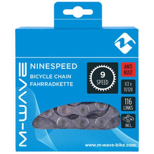 Messingschlager m-wave chain 1 2x11 128 - 116 9v. kmc anti rust