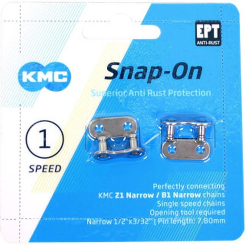KMC narrow 3 32 KMC chain link, silver, 3 32 Narrow EPT, 2 pieces