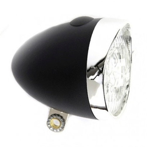 Headlight LED. incl. battery black 3 LEDs (workshop packaging)