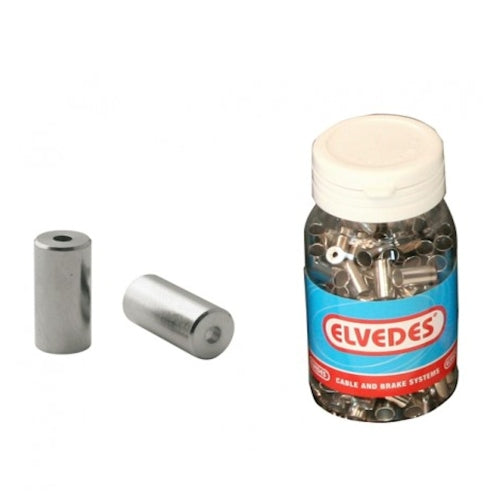 Chapeau de câble Elvedes ø5.0mm laiton - argent (200 pièces)