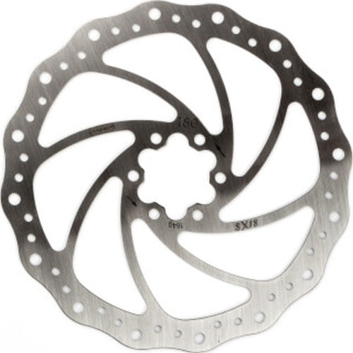 Brake Rotor Elvedes Sx18 180Mm 6-Bolt Silver