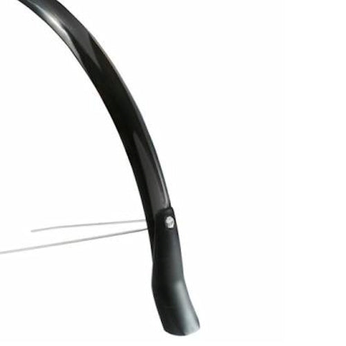 Eurofender achterspatbord 28 51mm glans zwart