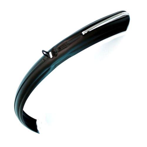 voorspatbord 28 inch staal zwart goud