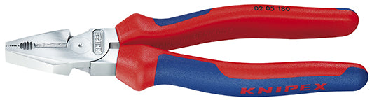 Knipex kracht-kombitang 180 mm combinatietang (rood blauw)