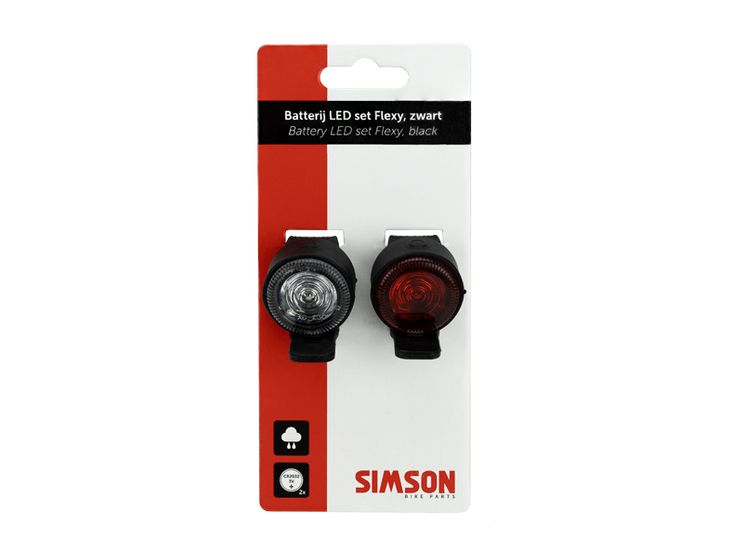 Verlichtingsset Simson 'Flexy' LED-set - zwart