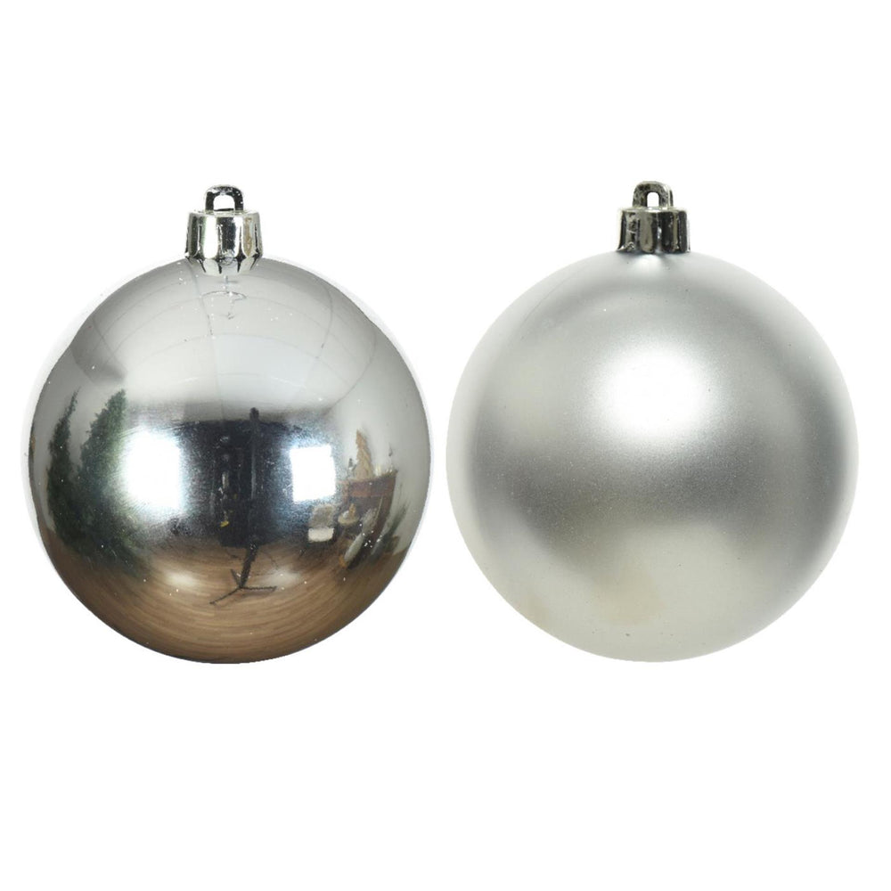Decoris kerstballen van kunststof glans goud dia.8 cm 6-delig