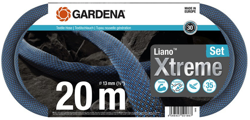 GARDENA Textielslang Liano 20 m Set