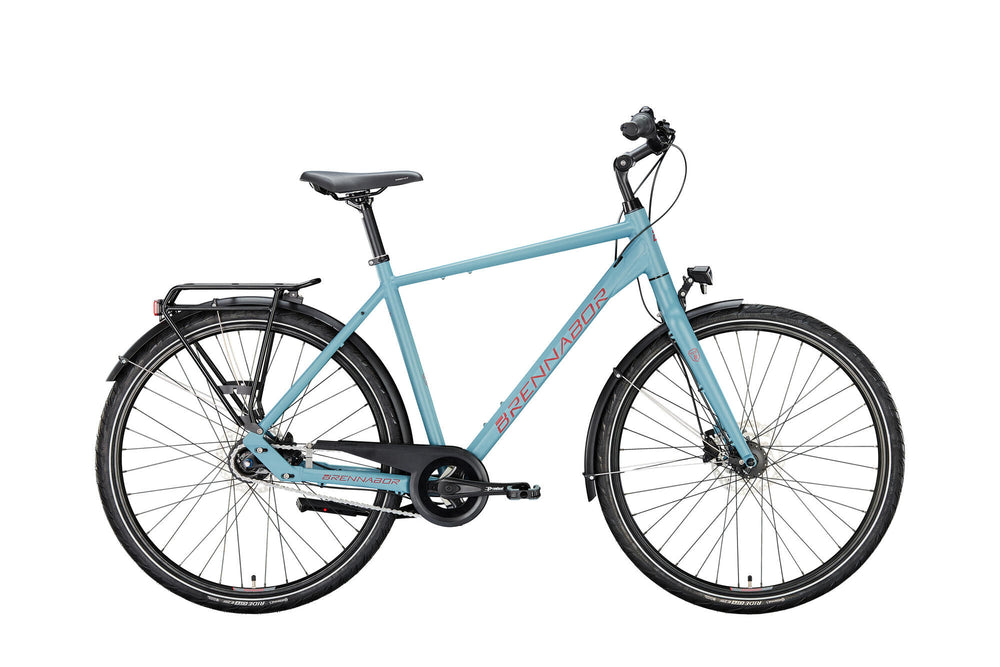 Brennabor trekkingfiets t-48 mod. 24 bike trekking t-48 28 55 he. 8sp. blue burgundy