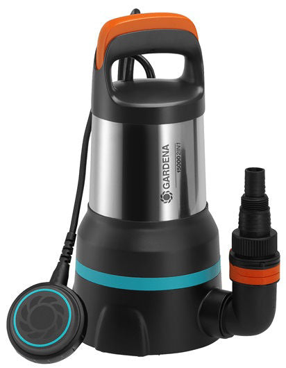 Gardena vuilwater- dompelpomp 15000 rvs 28,6 x 46 cm zwart