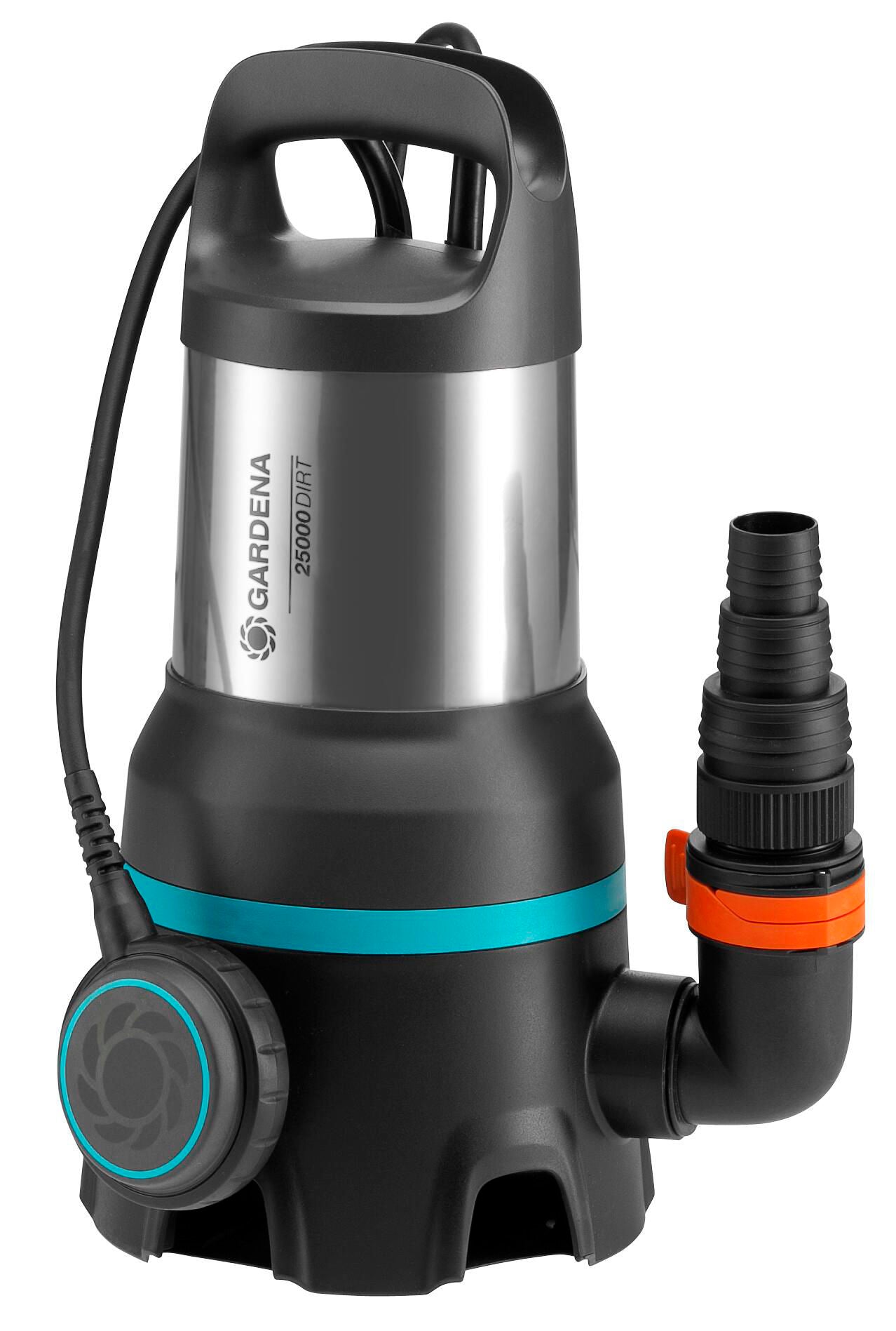 Gardena vuilwaterpomp 25000 dompel- en drukpompen (zwart roestvrij staal, 9046-20)