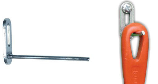 Connex enkele haak recht 46x80x4mm