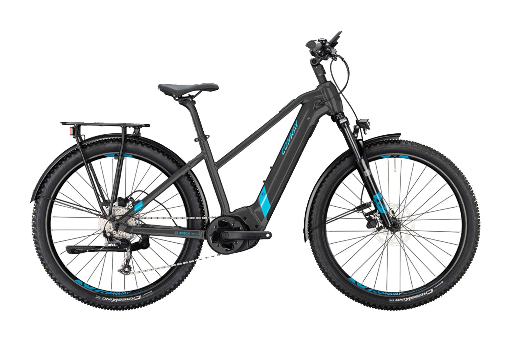 Conway elektrische suv cairon c 2.0 500 mod. 24 ebike con.cairon c2.0 500 29 53 trap. 9sp bl. turq.
