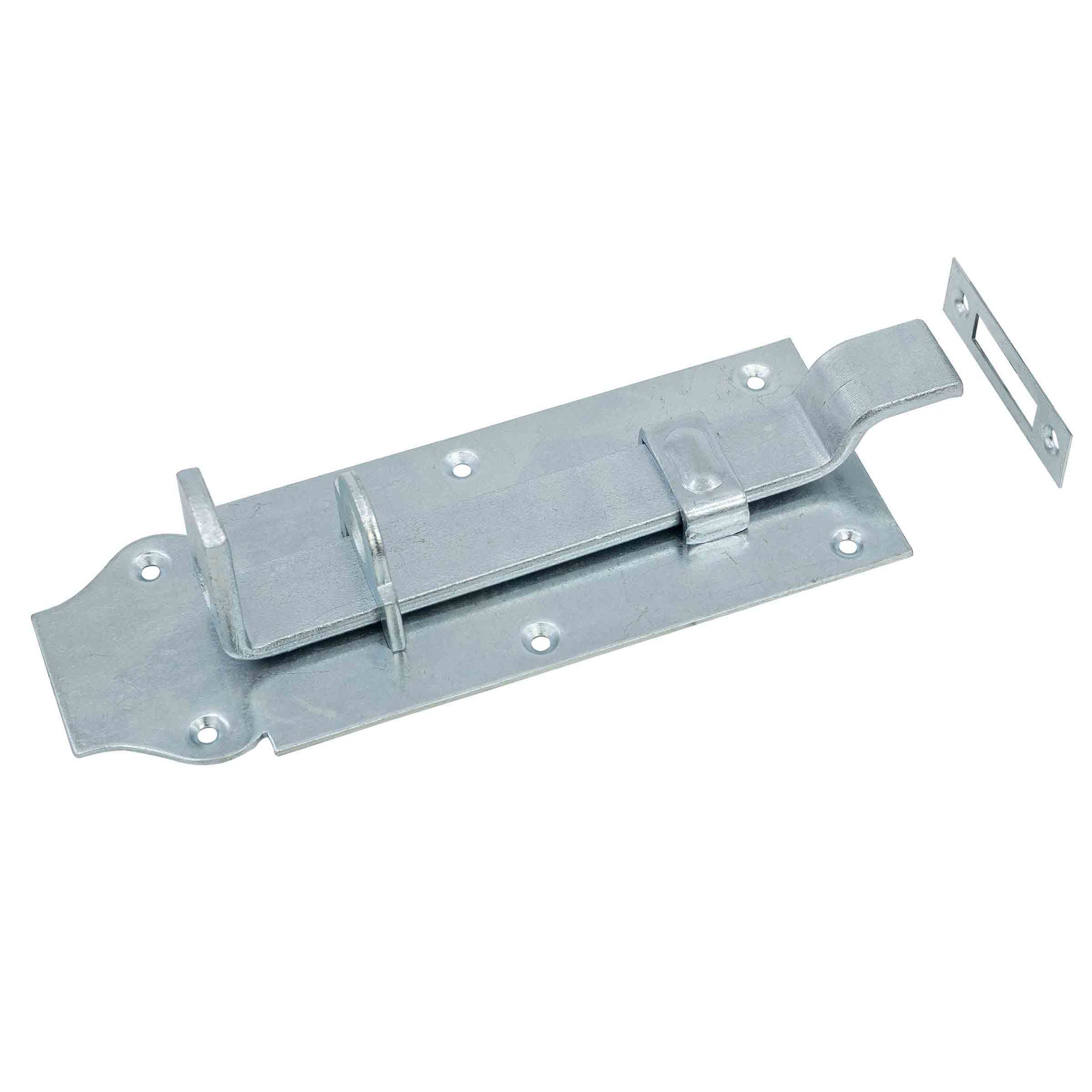Waelbers hangslotschuif met bocht 200mm blauw verzinkt