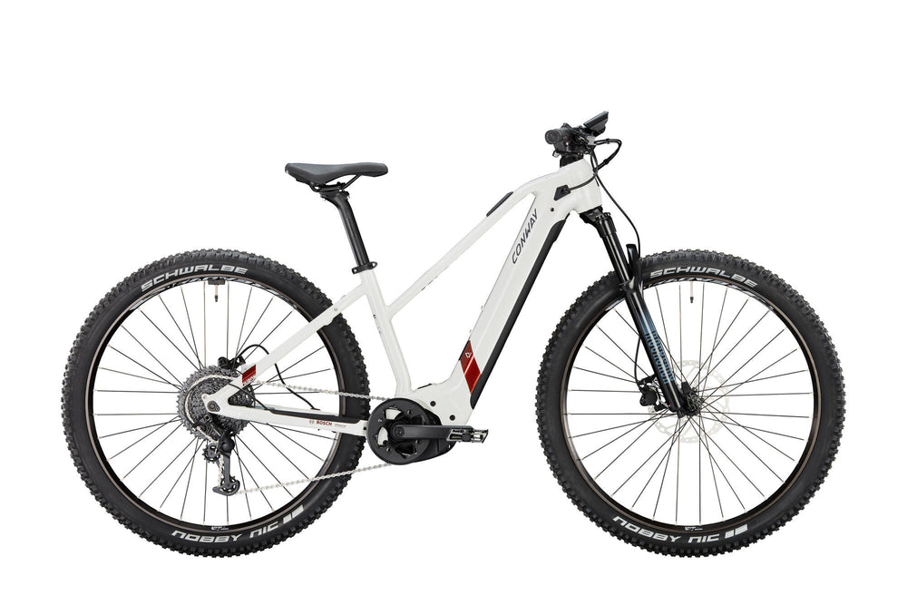 Conway elektrische mtb hardtail cairon s 8.0 mod. 23 ebike conw.cairon s 8.0 29 41 trap.11sp white cop