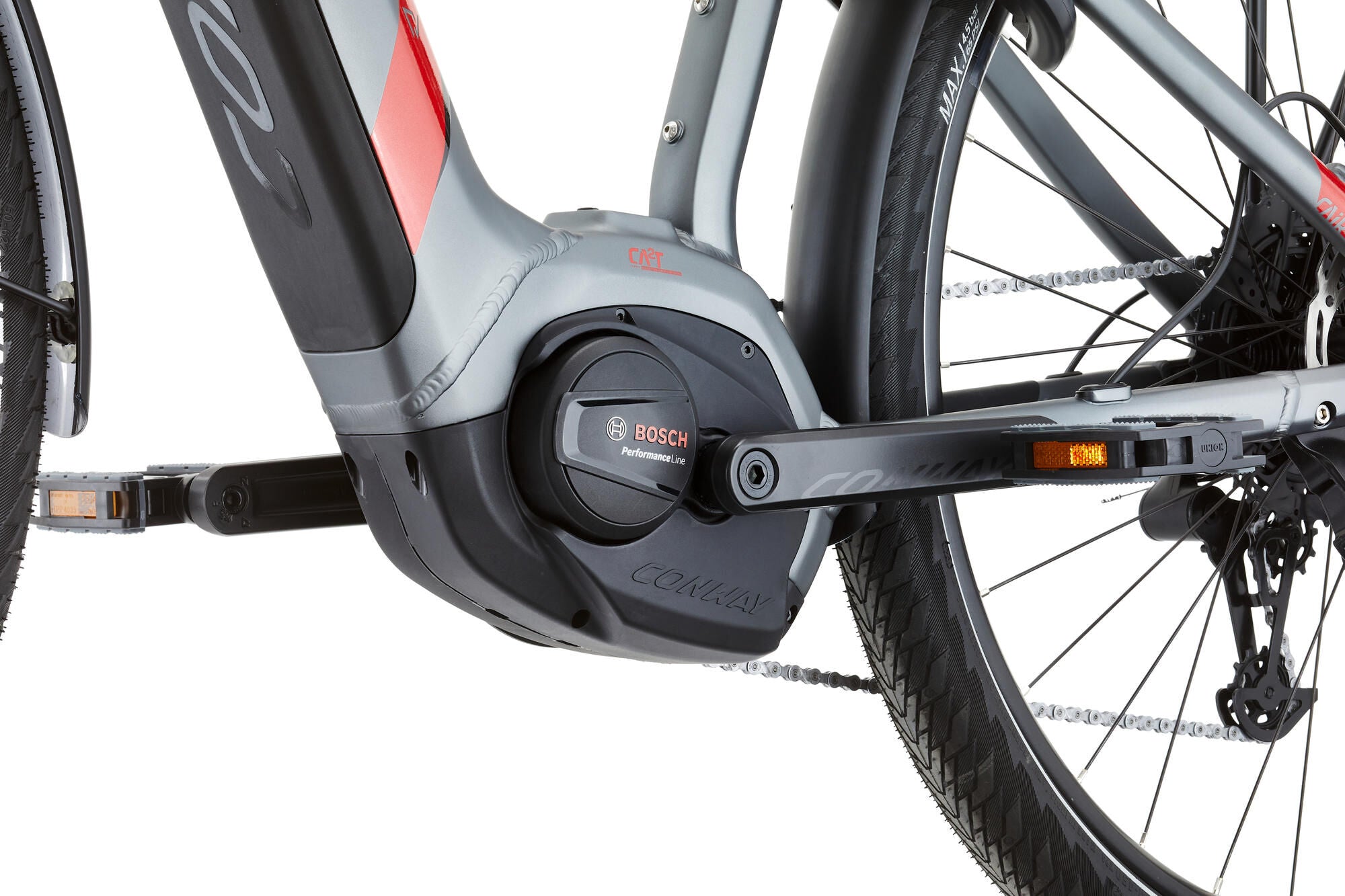 Conway elektrische trekkingfiets cairon t 2.0 500 mod. 23 ebike conw.cairon t 2.0 500 28 51 diam. grey red