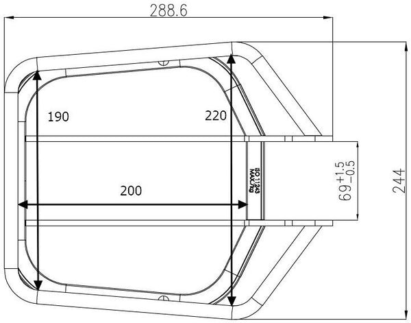 Victoria bagagedrager, voorop loadon 1 fr.rack bikes w.susp.fork 92,4mm