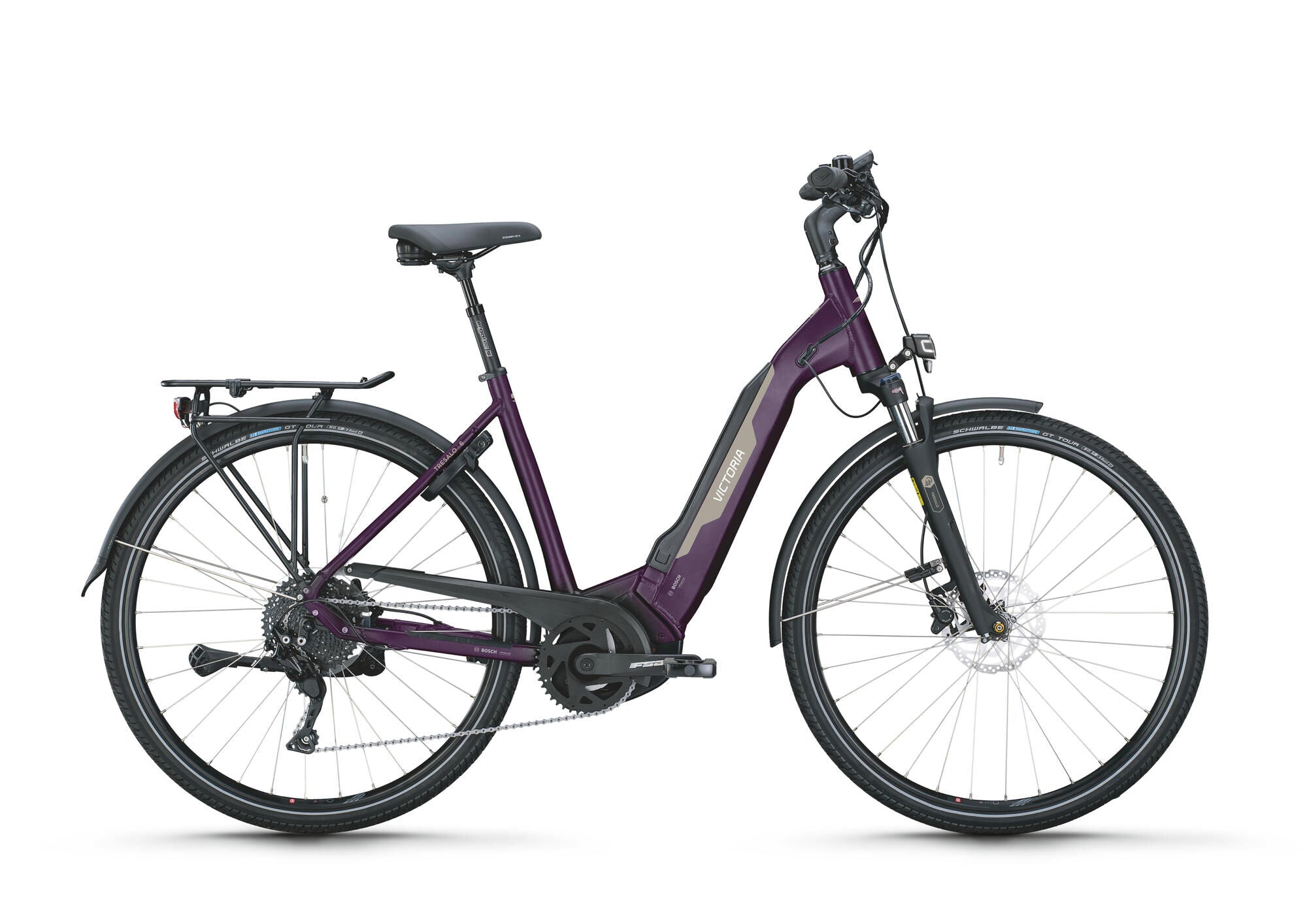 Victoria elektrische trekkingfiets tresalo 6 (#1) ebike vict. tresalo 6 28 52 10sp wave purple