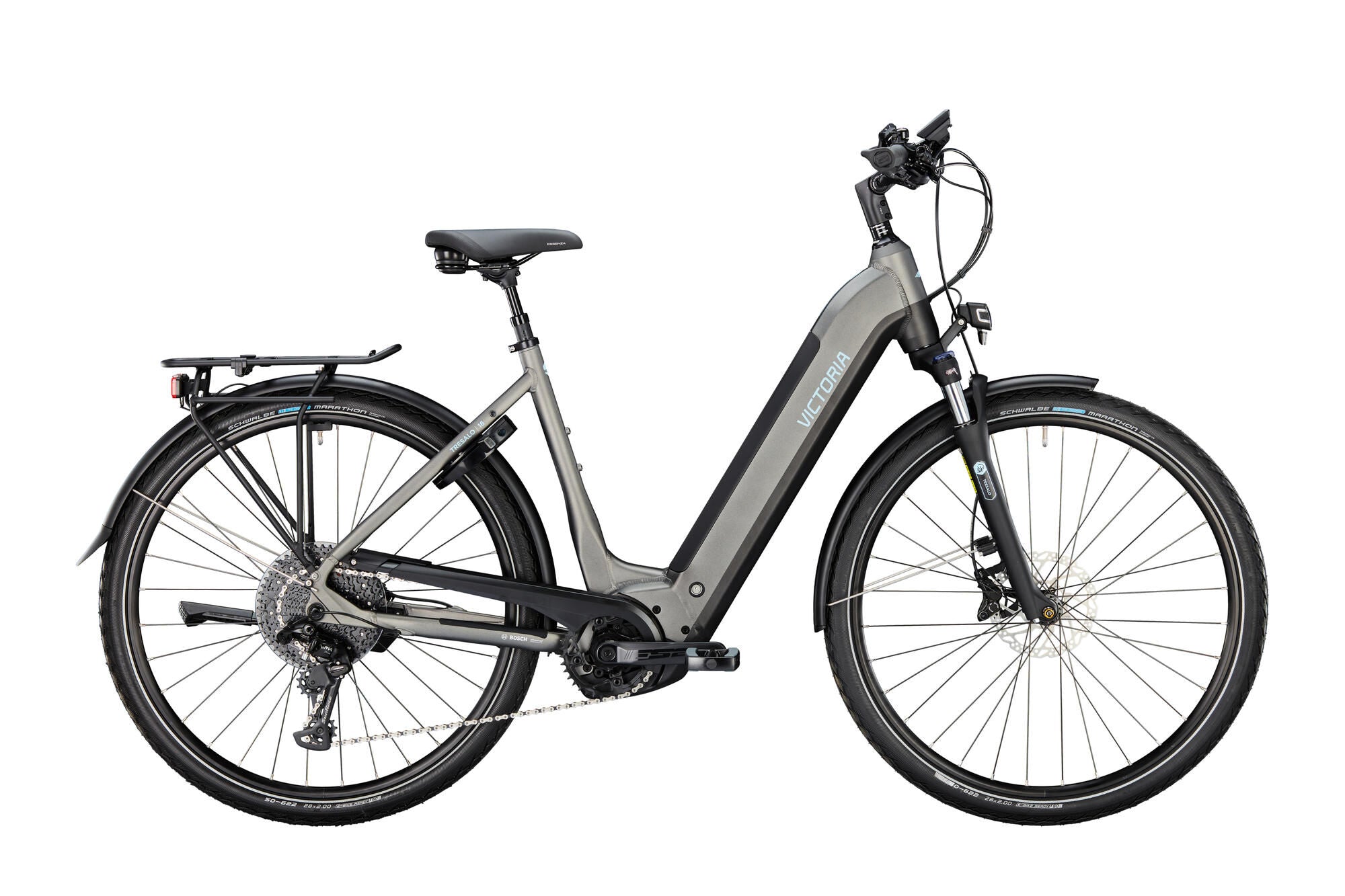 Victoria elektrische trekkingfiets tresalo 16 (#1) ebike vict. tresalo 16 28 52 11sp wave bat black