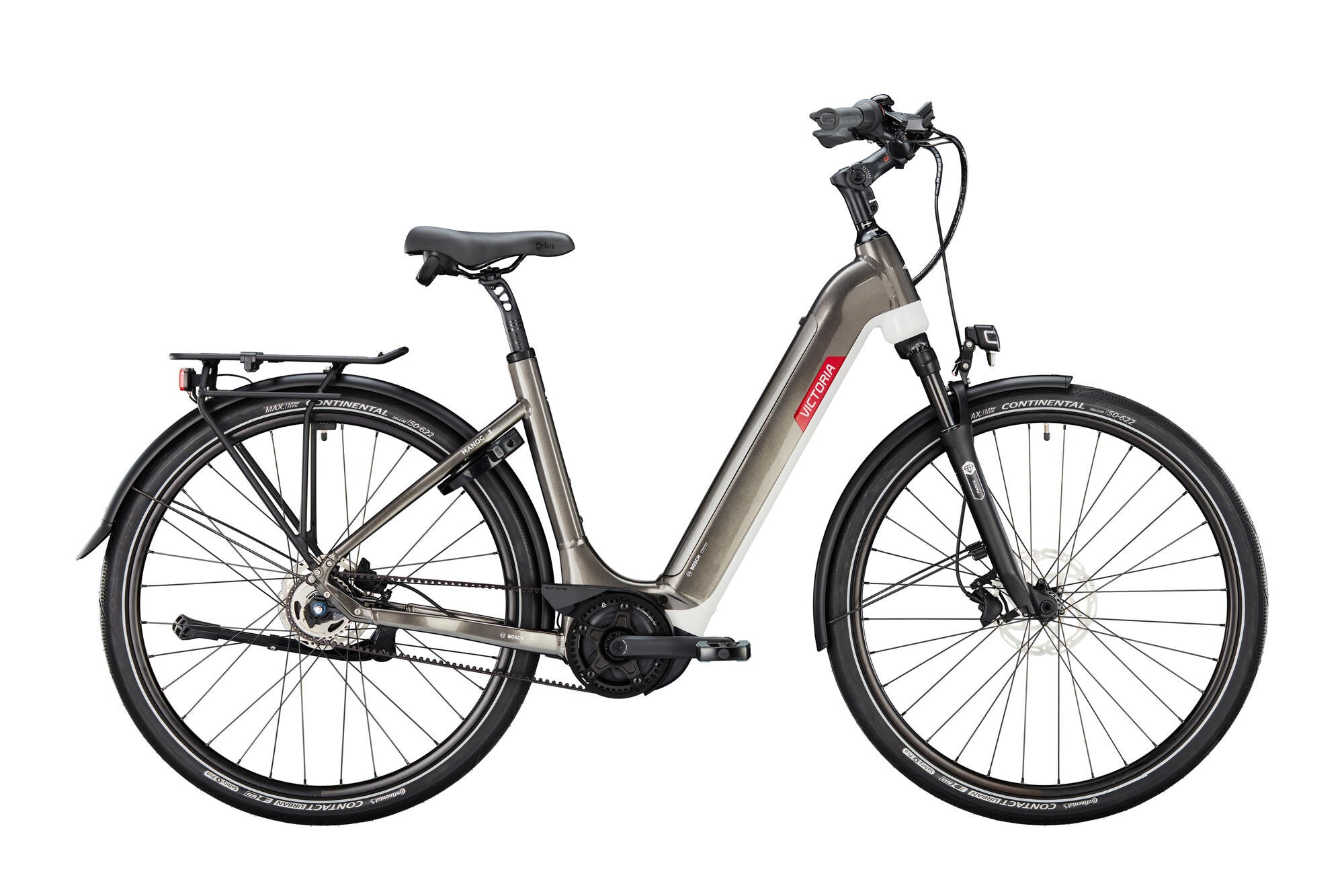 Victoria elektrische trekkingfiets manoc 3 (#1) ebike vict. manoc 3 28 58 wave 5sp cb quarz grey