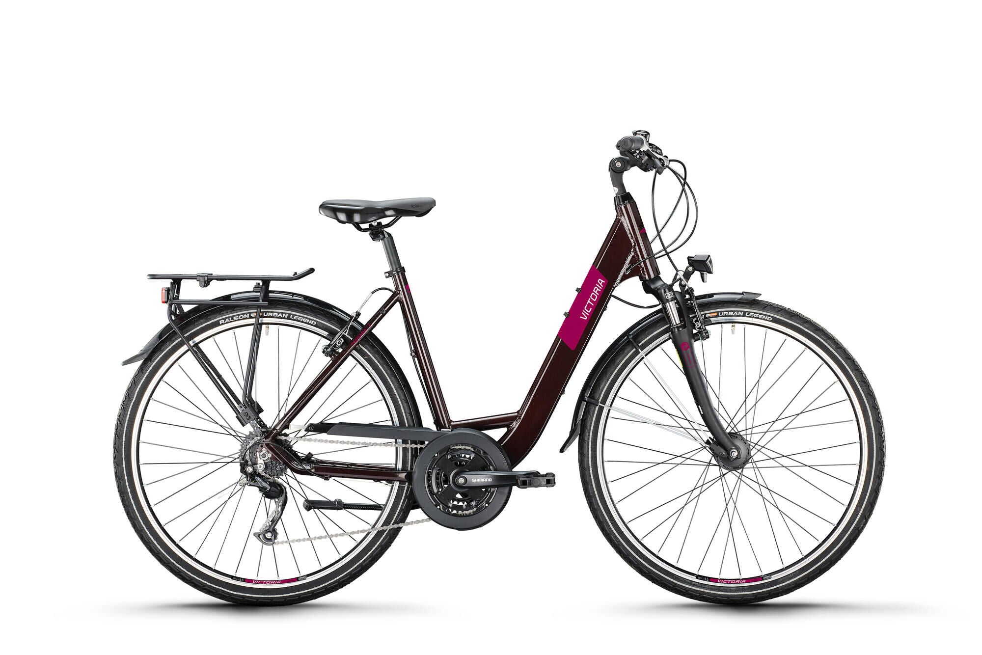 Victoria trekkingfiets treqana 2 mod. 24 bike vict.treqana 2 28 46 wave 24sp rosso brown