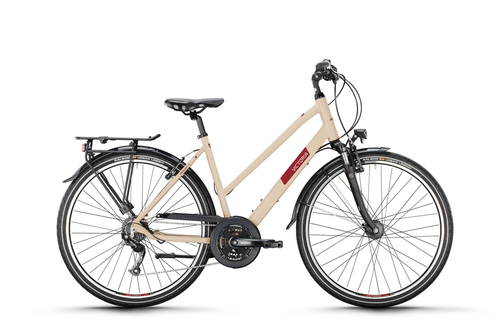 Victoria trekkingfiets treqana 2 mod. 24 bike vict.treqana 2 28 46 trap. 24sp grey beige