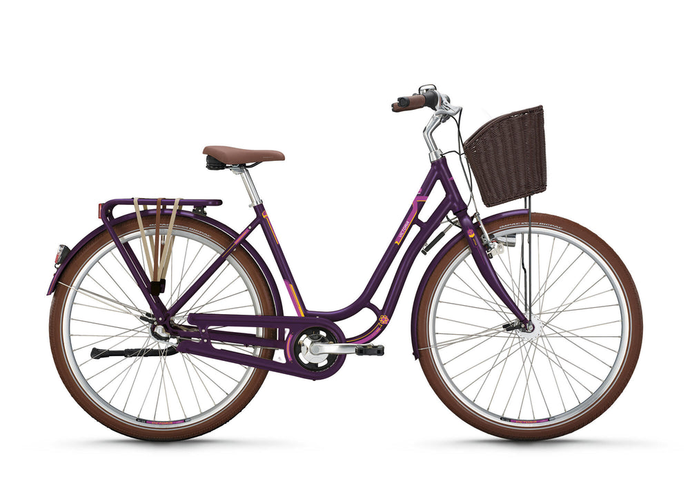 Victoria stadsfiets antiqa 5 mod. 24 bike vict.antiqa 5 28 55 nost.7sp dark violet