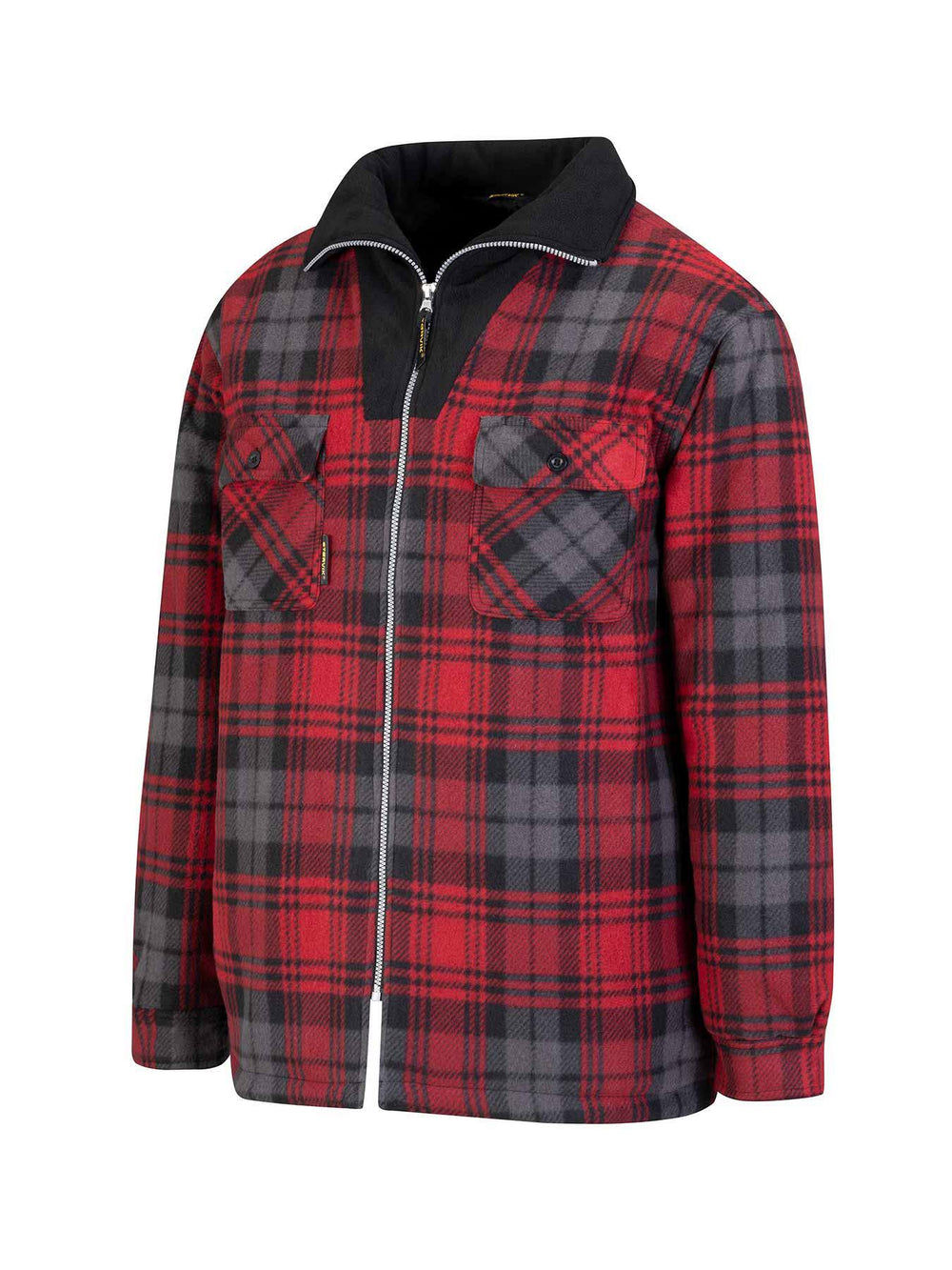 Storvik producten houthakkers fleecevest stanley thermo rood zwart 3xl