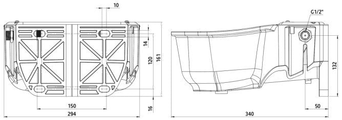 Abi producten vlotterdrinkbak kunststof float bowl s30 1 2 kunststof 5l
