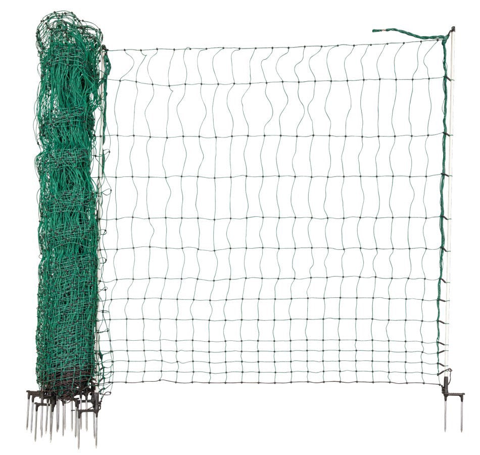 Ako producten kippennet maxi 122cm 25m dubbele pen groenwit