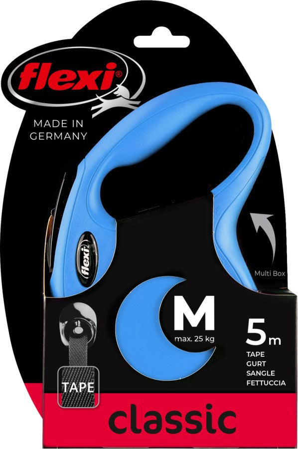 Flexi producten rollijn new classic band blauw m5 meter tot 25kg
