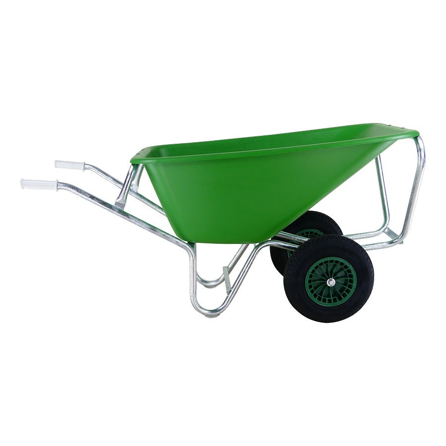 Fort producten kruiwagen f s 165l groen hdpe bak verz onderstel 2 wiel