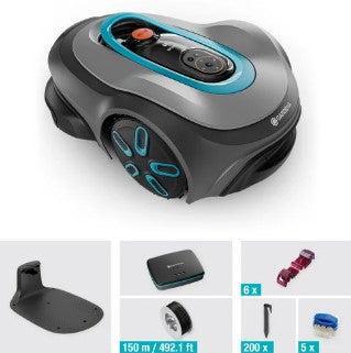 Gardena robotmaaier smart sileno max 800 m² (li-ion accu + basisstation inbegrepen, bluetooth)