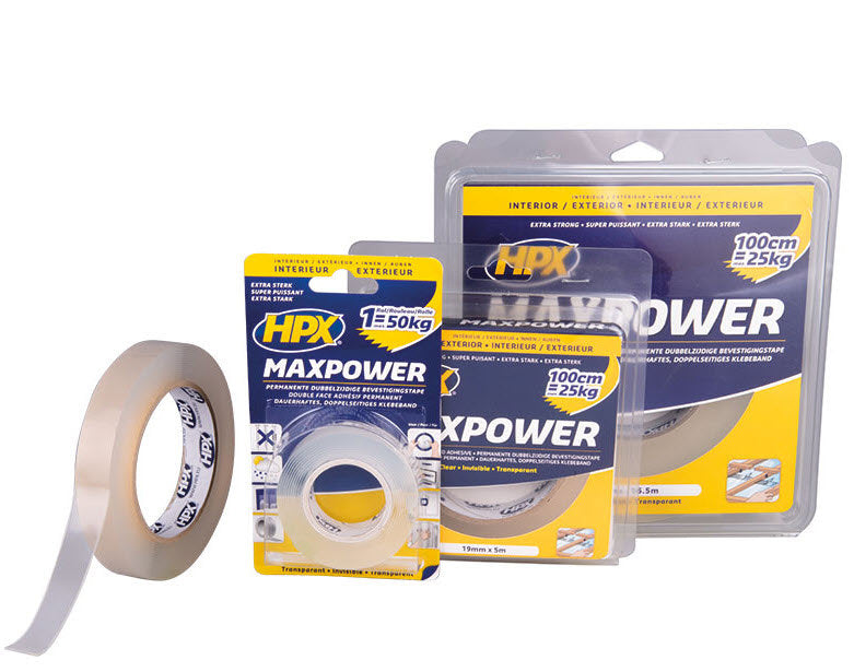 Hpx ht1902 maxpower bevestigingstape 19mmx2m