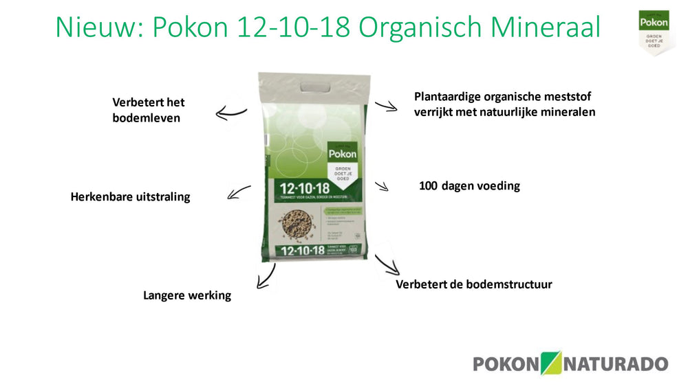Pokon producten tuinmest 12 10 18 3 75kg organisch mineraal