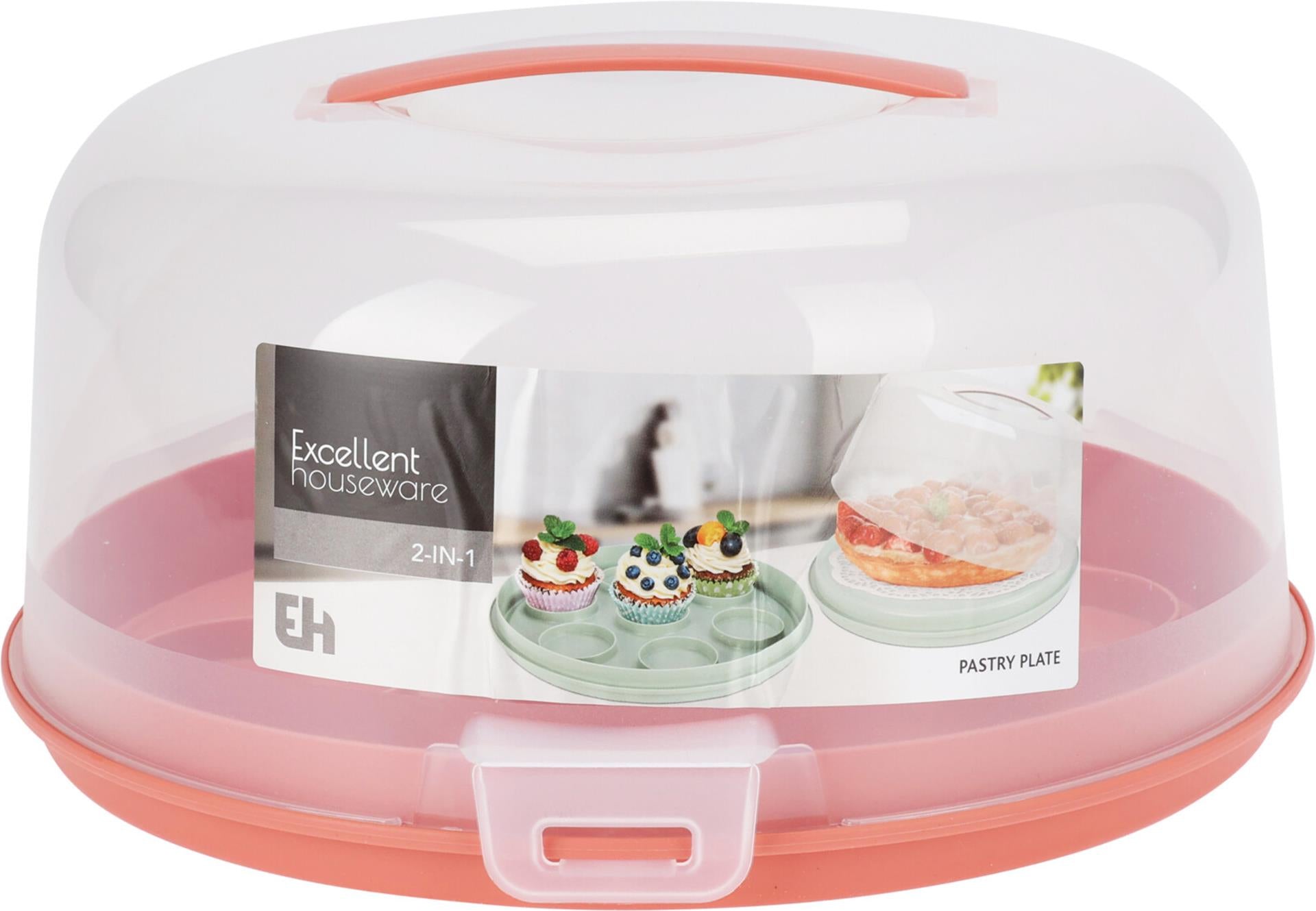 Excellent houseware taartdoos 2-in-1 kunststof