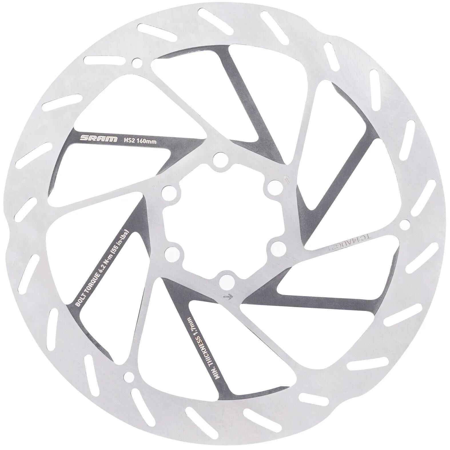 Sram bremsscheibe hs2 brake rotors hs2 160 mm 6b rounded