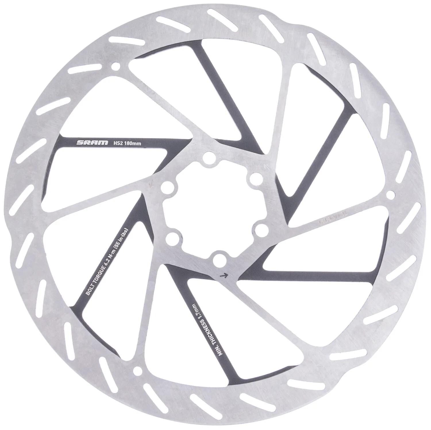 Sram bremsscheibe hs2 brake rotors hs2 180 mm 6b rounded