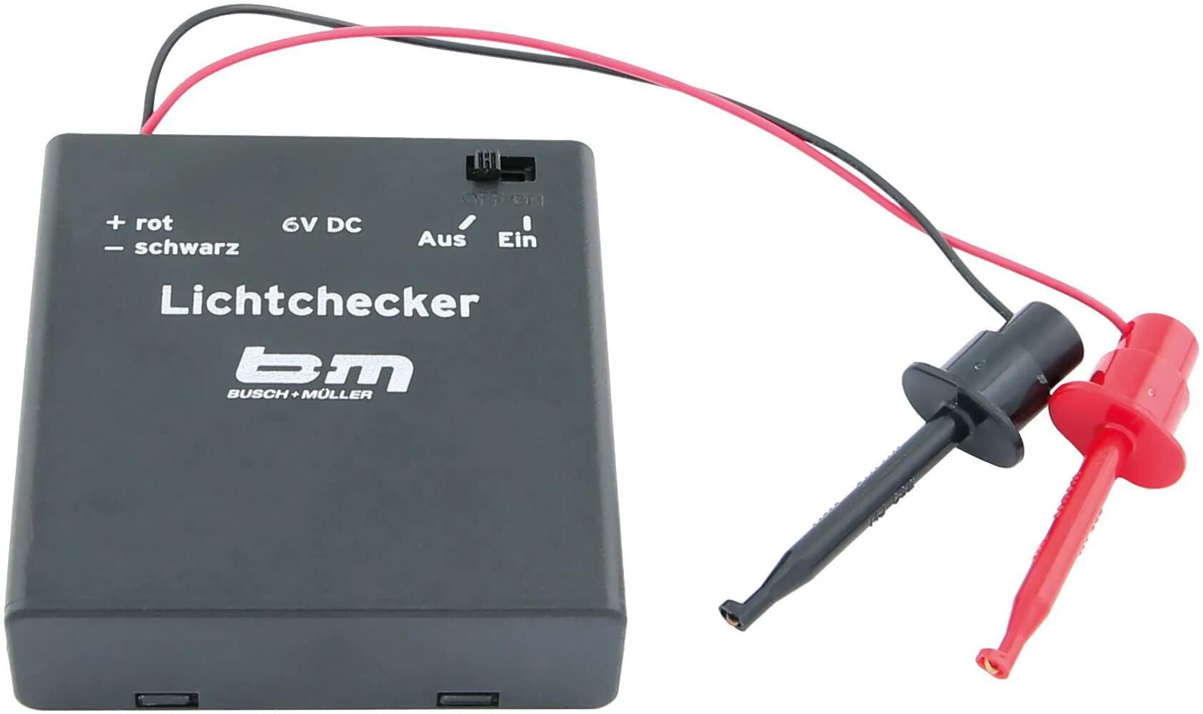 Busch + müller prüfgerät lichtchecker light tester b m lichtchecker light