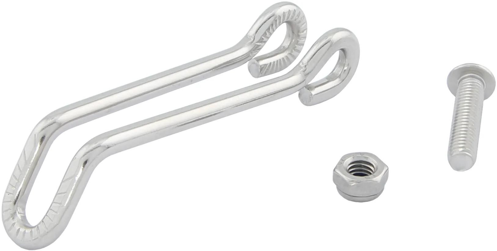 Busch muller bumm koplamphaak zilver RVS lang 60 18mm