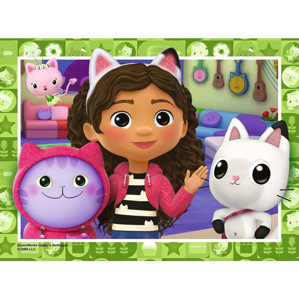 Ravensburger 4-in-1 puzzel gabby's dollhouse 12 16 20 24 stukjes