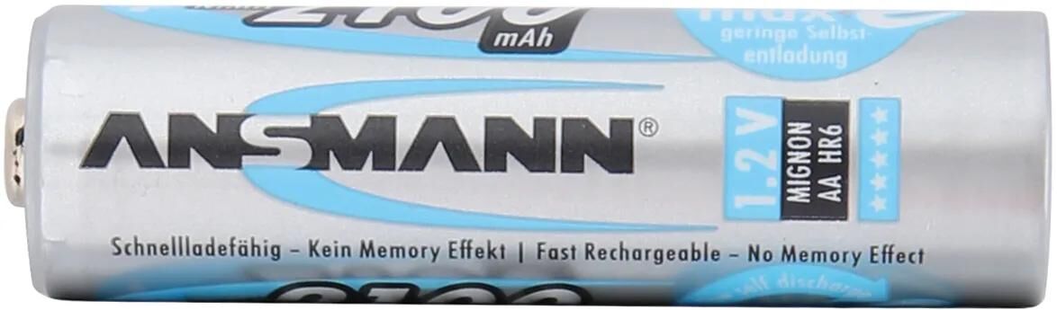 Ansmann batterijen nimh accu mignon aa 2100 mah - 4 stuks