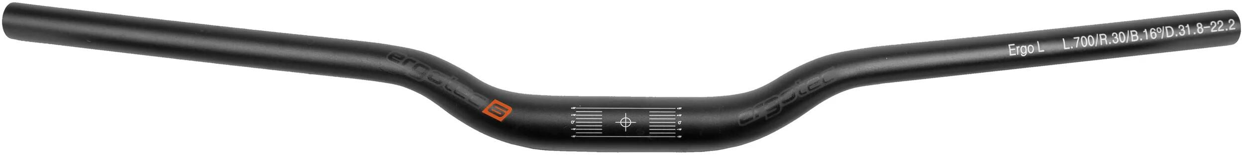 Ergotec stuur ergo plus l 31,8 12° mat zwart