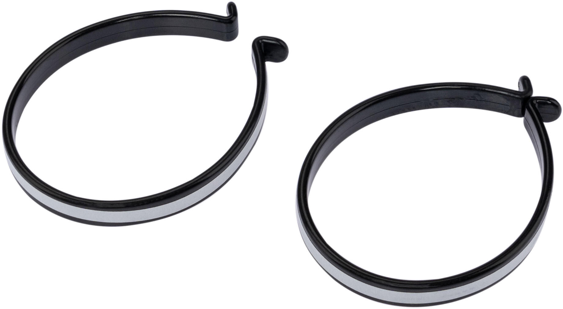 Contec broekklem tweezers ct trouser clip pair w. reflective stripes, black