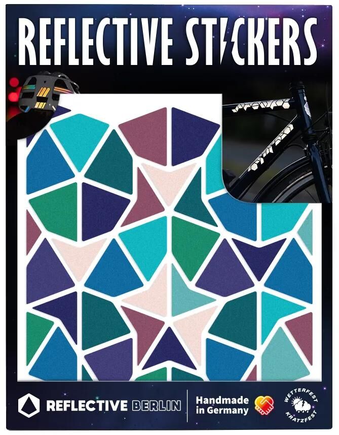 Reflective berlin reflexaufkleber shapes refl.sticker ref.berlin shapes kites darts har.