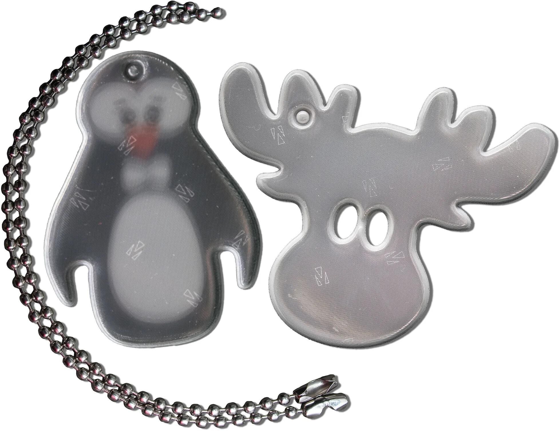 4-act reflexanhänger refl.tag pinguin+elk w.chain