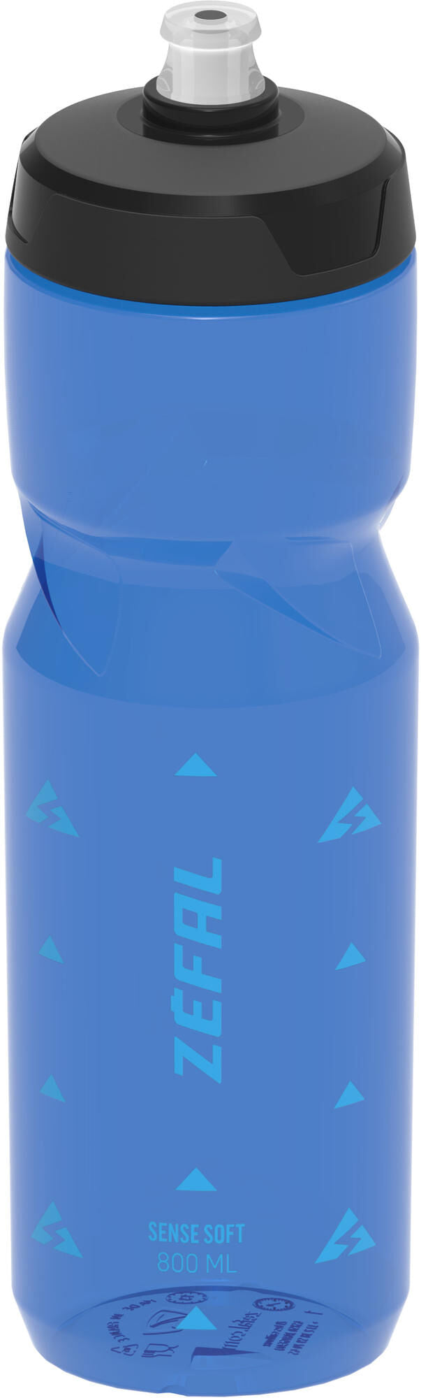 Zefal zéfal bidon sense soft bottle zéfal sense soft 800ml trans blue