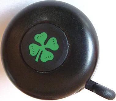 Reich fietsbel kleeblatt bell shamrock brass black