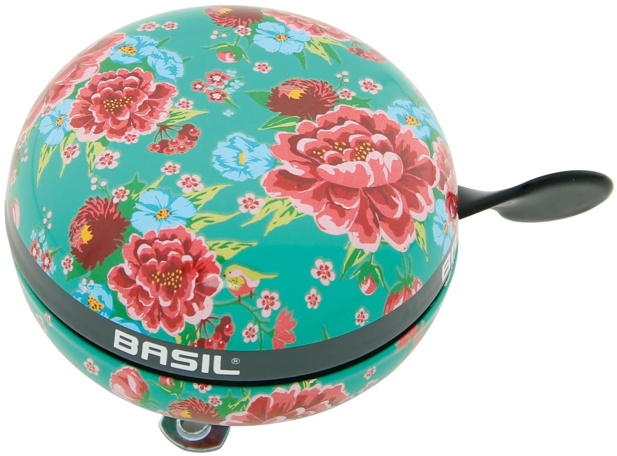 Sonnette de vélo Basil Bloom ø80mm - vert émeraude