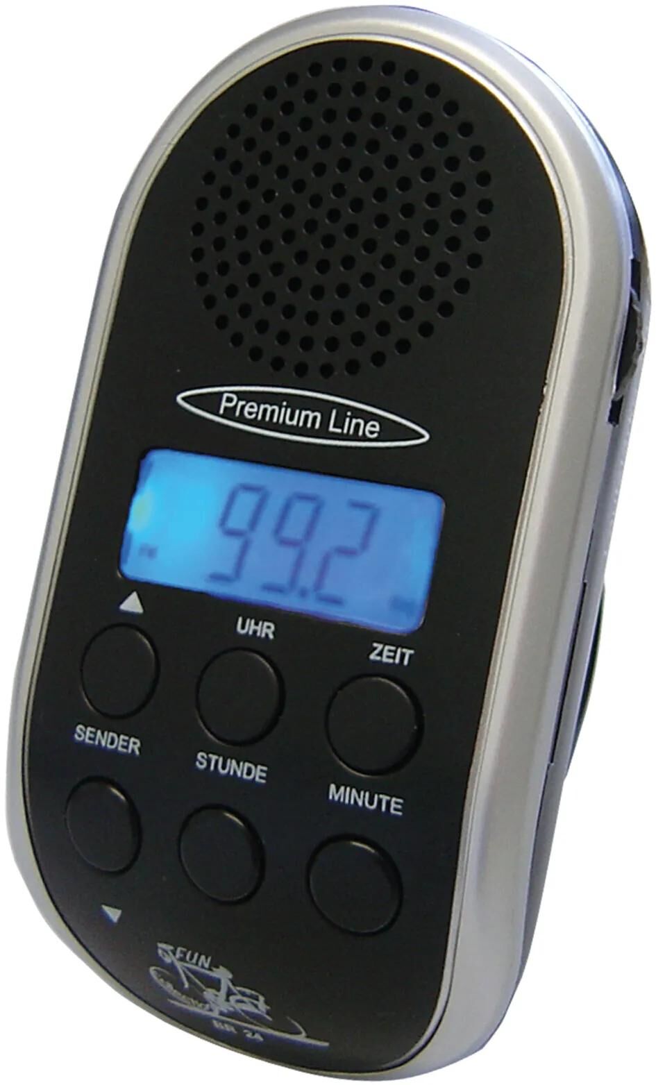 Security plus fahrradradio br24 bike radio br24 anth. silver